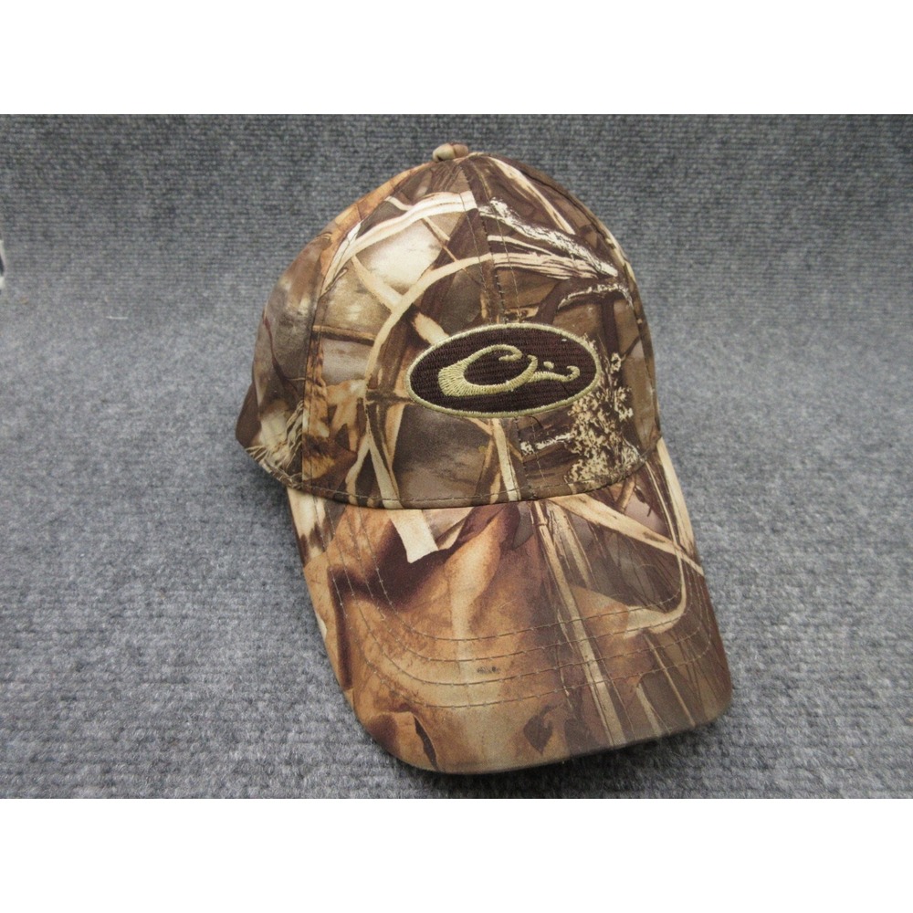 Drake Mens Hat Adjustable Brown Camo Advantage Max-4 HD OSFM